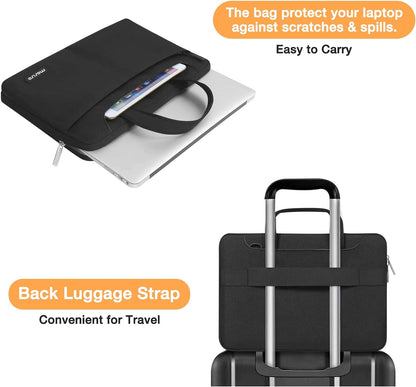MOSISO Compatible with MacBook Pro 13 inch Case M2 2023, 2022-2016 A2338 M1 A2251 A2289 A2159 A1989 A1708 A1706, Plastic Hard Case&Shoulder Bag&Keyboard Skin&Screen Protector&Storage Bag, Black iMosiso