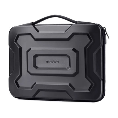 MOSISO 13-16 inch Laptop Hard Case, Waterproof Shockproof Computer Bag Compatible with MacBook HP Dell, Mechanical Geometric EVA Carrying Sleeve Laptop Case Hard Shell with Handle, Black