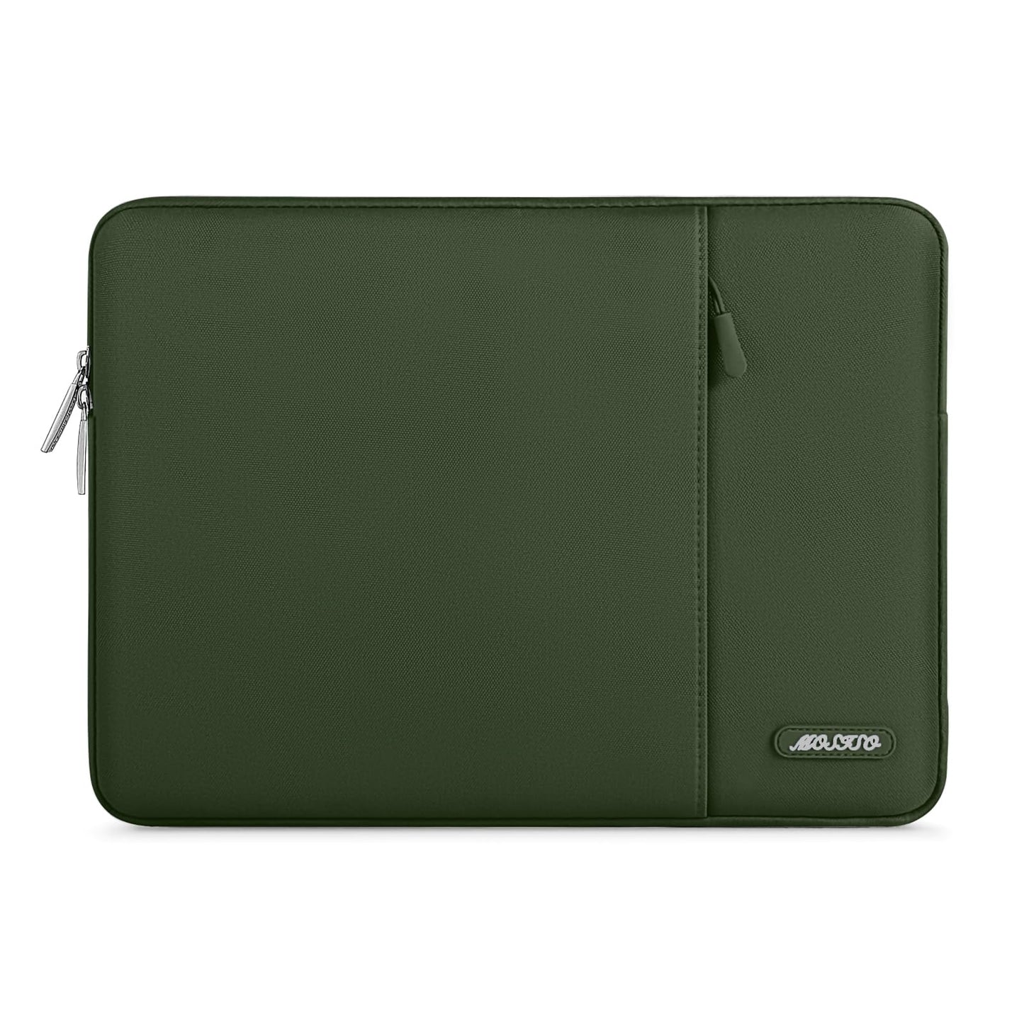 MOSISO Polyester Vertical Laptop Sleeve with Front Pocket, 12.3-18.5 Inch Universal Fit for MacBook Pro 16 M1/M2/M3/M4/M5, HP Dell Lenovo Acer Asus, Compatible with MacBook Neo, Dozens of Colors Available