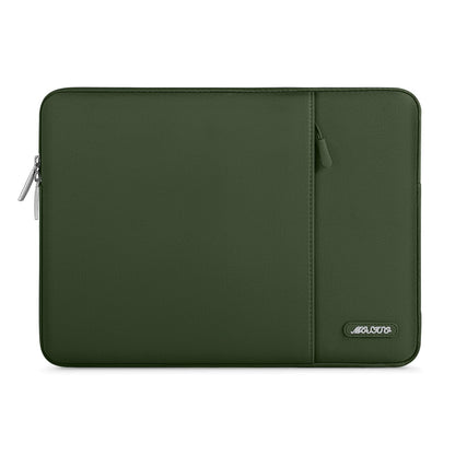 MOSISO Polyester Vertical Laptop Sleeve with Front Pocket, 12.3-18.5 Inch Universal Fit for MacBook Pro 16 M1/M2/M3/M4/M5, HP Dell Lenovo Acer Asus, Compatible with MacBook Neo, Dozens of Colors Available