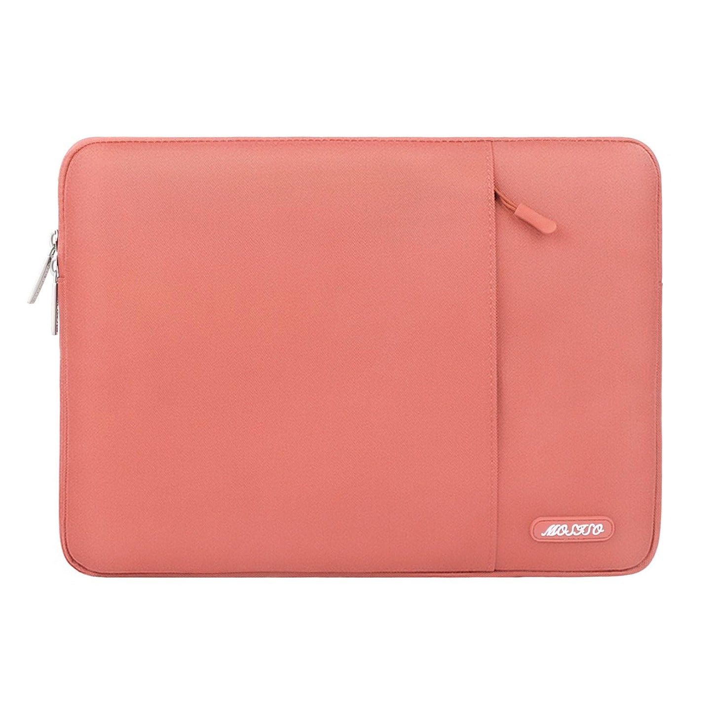 MOSISO Polyester Vertical Laptop Sleeve with Front Pocket, 12.3-18.5 Inch Universal Fit for MacBook Pro 16 M1/M2/M3/M4/M5, HP Dell Lenovo Acer Asus, Compatible with MacBook Neo, Dozens of Colors Available