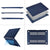 MOSISO Compatible with MacBook Air 13 inch Case 2021-2018 Release A2337 M1 A2179 A1932, Plastic Hard Shell&Keyboard Cover&Screen Film&Storage Bag for MacBook Air 13.3 inch Case, Navy Blue iMosiso
