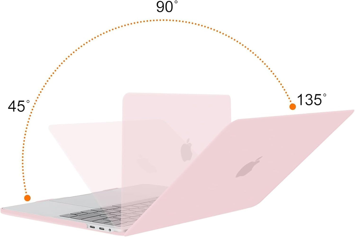 MOSISO Compatible with MacBook Pro 13 inch Case M2 2025, 2024, 2023, 2022-2016 A2338 M1 A2251 A2289 A2159 A1989 A1708 A1706, Plastic Hard Shell&Keyboard Cover&Screen Film&Storage Bag, Rose Quartz iMosiso