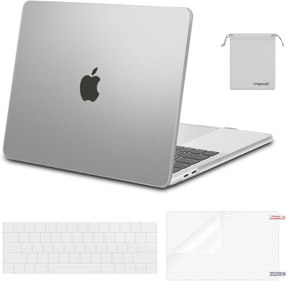 MOSISO Compatible with MacBook Pro 13 inch Case M2 2026 2025 2024 2023 2022-2016 A2338 M1 A2251 A2289 A2159 A1989 A1708 A1706,Plastic Hard Shell&Keyboard Cover&Screen Film&Storage Bag, Black
