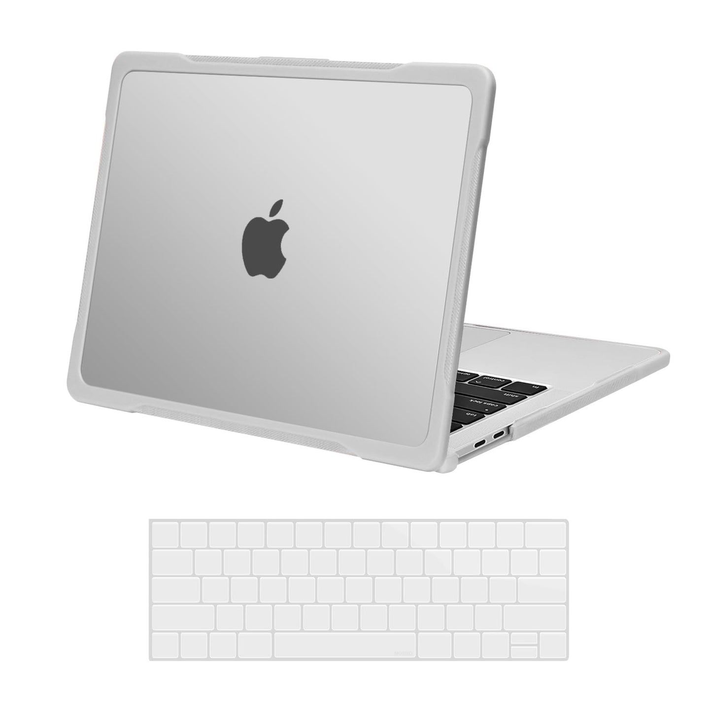 MOSISO Compatible with MacBook Pro 13 inch Case M2 2025-2016 A2338 M1 A2251 A2289 A2159 A1989 A1708 A1706, Soft TPU Bumper Anti-Cracking&Anti-Fingerprint Plastic Hard Case&Keyboard Cover, Pink