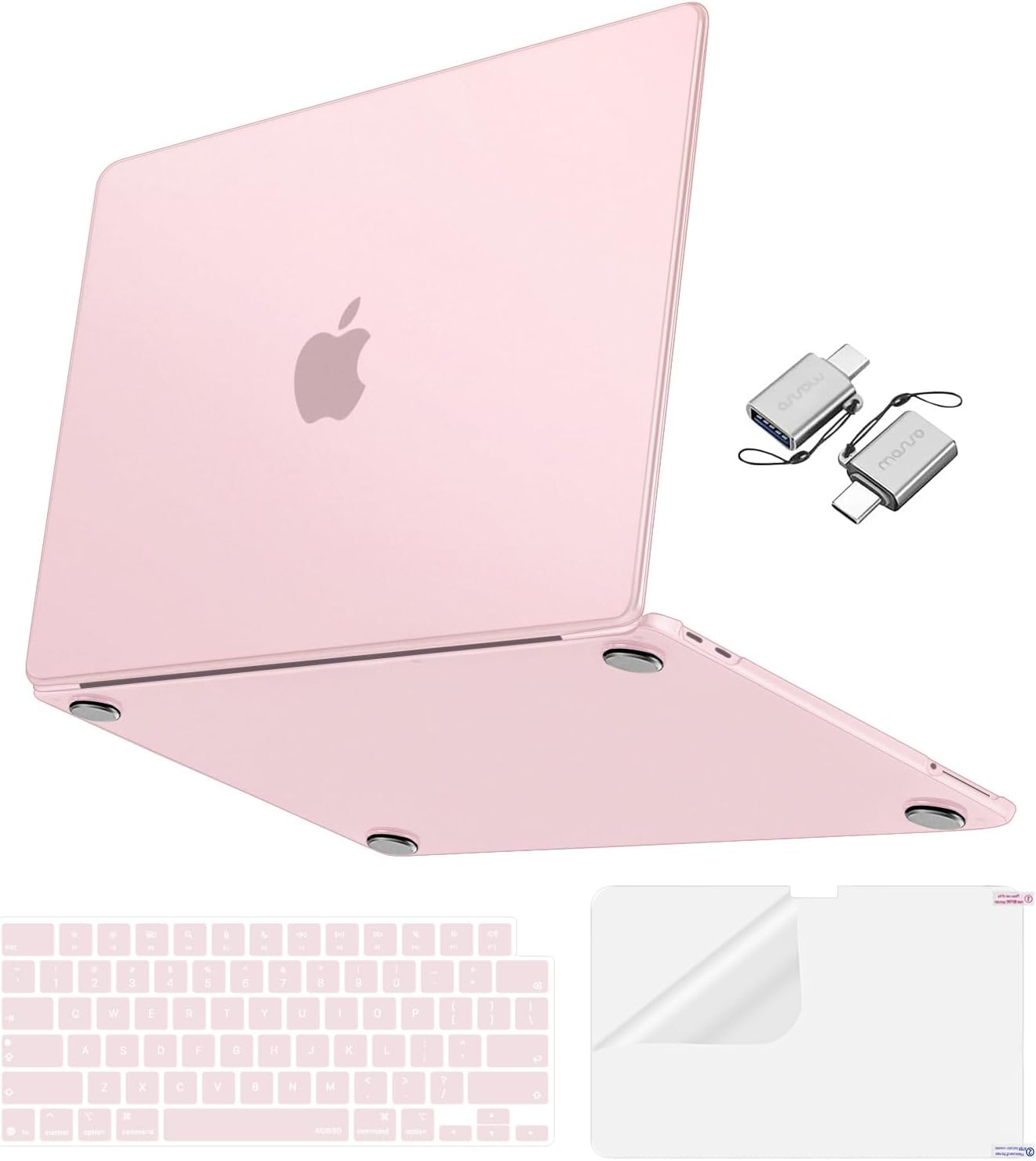 MOSISO Matte Finish Case Compatible with MacBook Neo 13 inch 2026 Release Model A3404, 4 in 1 Kit Ultra-Thin Exact-Fit Scratches & Fingerprints Resistant Protective Hard Shell Case Cover, Black Clear mysite