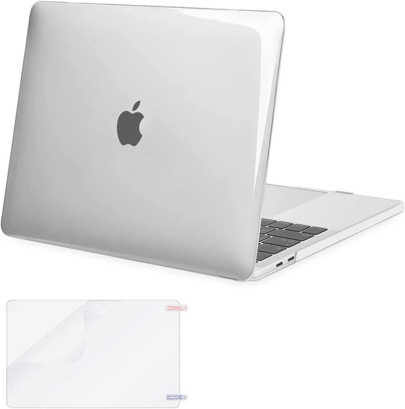 MOSISO Compatible with MacBook Pro 15 inch Case 2019 2018 2017 2016 Release A1990 A1707 with Touch Bar, Plastic Hard Shell Case Cover & Screen Protector