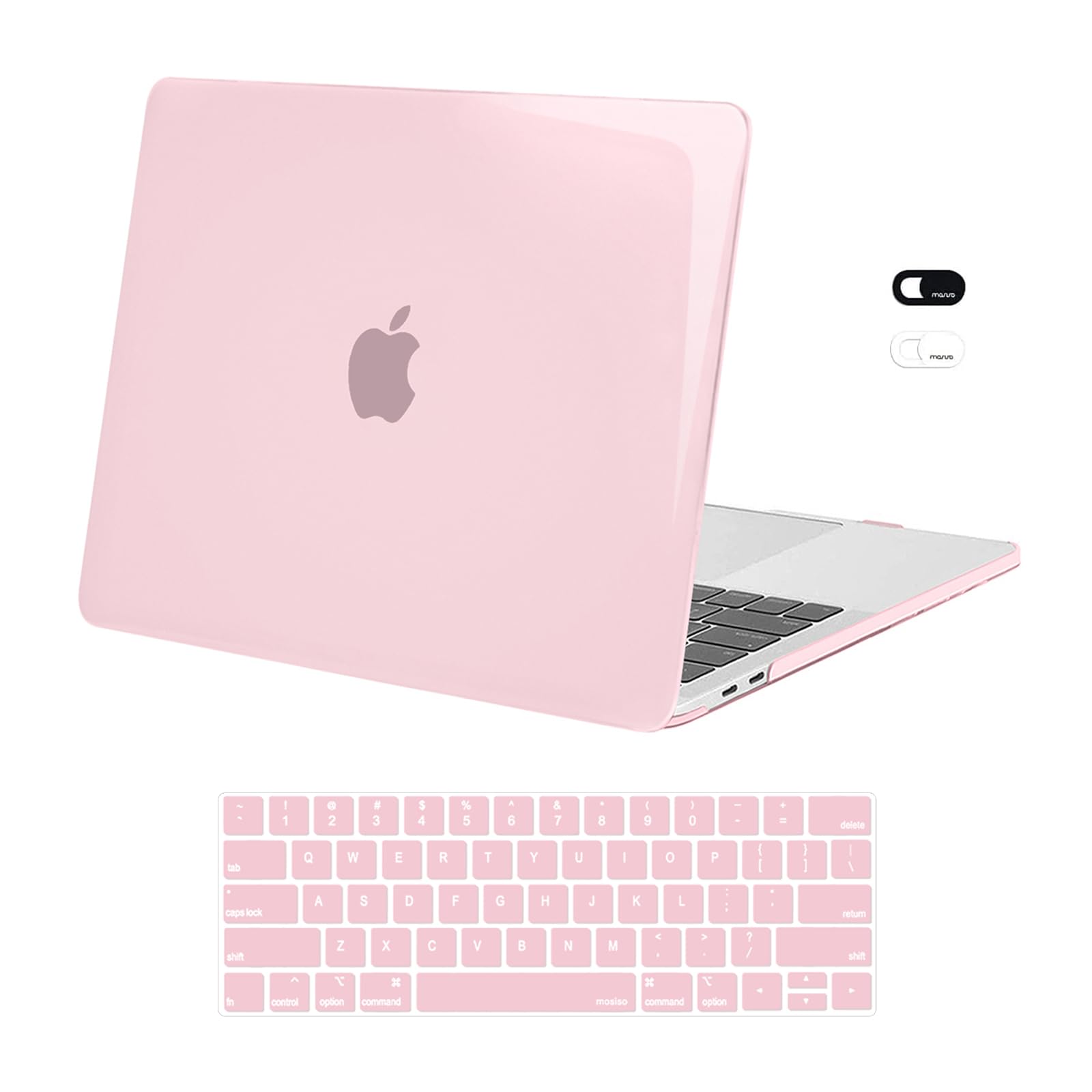 MOSISO Compatible with MacBook Pro 13 inch Case M2 2025, 2024, 2023-2016 A2338 M1 A2251 A2289 A2159 A1989 A1708 A1706, Plastic Hard Case&Keyboard Skin&Webcam Cover for MacBook Pro 13.3, Lavender Gray