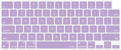 MOSISO Keyboard Cover Skin Compatible with MacBook Air 15 inch M3 A3114 M2 A2941/Air 13.6 A3113 A2681/Pro 14/16 M4 M3 M2 M1