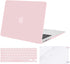 MOSISO Compatible with MacBook Air 13 inch Case (Models: A1369 & A1466, Older Version 2010-2017 Release), Protective Plastic Hard Shell Case & Keyboard Cover & Screen Protector, Rose Quartz