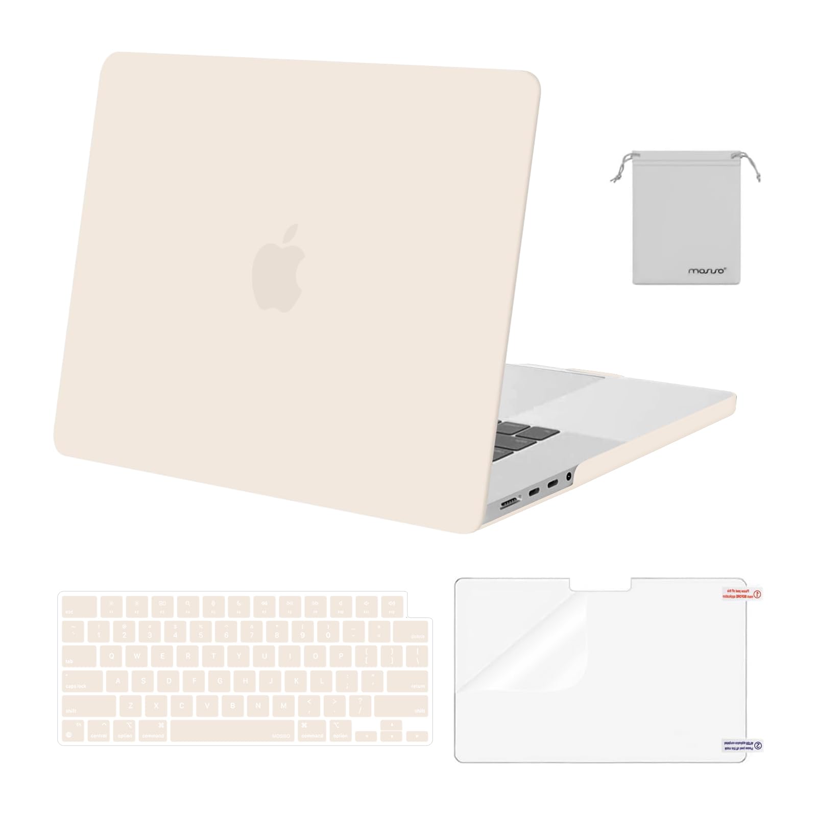 MOSISO Compatible with MacBook Pro 16 inch Case 2025 2024 2023 2022 2021 M4 M3 M2 M1 A3403 A3186 A2991 A2780 A2485 Pro Max, Plastic Hard Shell&Keyboard Cover&Screen Film&Storage Bag, Navy Blue