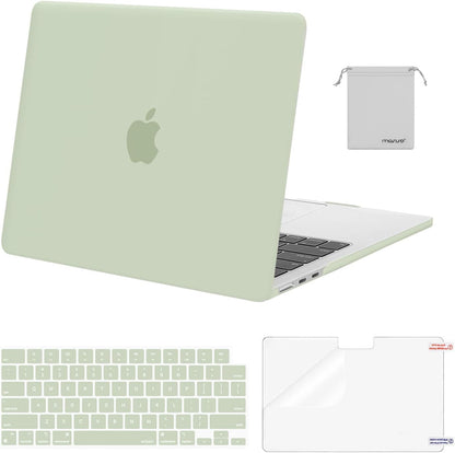 MOSISO Compatible with MacBook Air 13 inch Case M2-M5 2022-2026 A3449 A3240 A3113 A2681, 4 in 1 Protective Kit: Hard Shell, Keyboard Cover, Screen Film & Storage Pouch