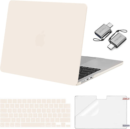 MOSISO Compatible with MacBook Air 13 inch Case M2-M5 2022-2026 A3449 A3240 A3113 A2681, 3 in 1 Heavy Duty Crack Resistant Hard Case with TPU Bumper