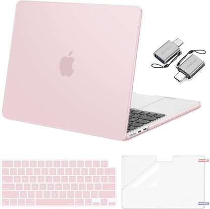 MOSISO Compatible with MacBook Air 13 inch Case M2-M5 2022-2026 A3449 A3240 A3113 A2681, 3 in 1 Heavy Duty Crack Resistant Hard Case with TPU Bumper