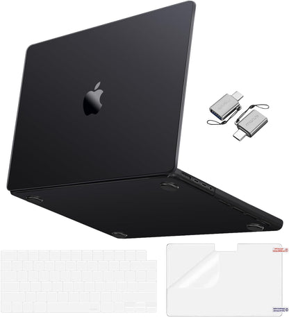 MOSISO 4 in 1 Anti-Fingerprint Hard Shell Case Compatible with MacBook Pro 16 Inch M5-M1 2026-2021 A3429 A3428 A3403 A3186 A2991 A2780 A2485, Seamless Snap-On Anti-Crack Protective Kit