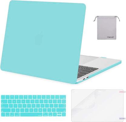 MOSISO Compatible with MacBook Pro 13 inch Case M2 2026 2025 2024 2023 2022-2016 A2338 M1 A2251 A2289 A2159 A1989 A1708 A1706,Plastic Hard Shell&Keyboard Cover&Screen Film&Storage Bag, Black