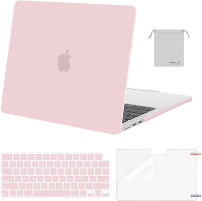 MOSISO Compatible with MacBook Air 13 inch Case M2-M5 2022-2026 A3449 A3240 A3113 A2681, 4 in 1 Protective Kit: Hard Shell, Keyboard Cover, Screen Film & Storage Pouch