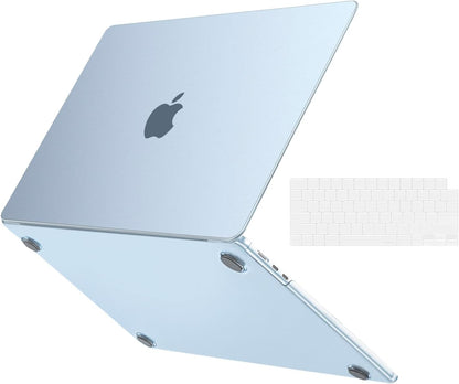 MOSISO 2 in 1 Seamless Anti-Crack Anti-Fingerprint Hard Case Compatible with MacBook Air 15 Inch M5-M2 Color Matching Shell With Keyboard Cover