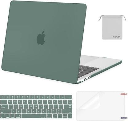 MOSISO Compatible with MacBook Pro 13 inch Case M2 2026 2025 2024 2023 2022-2016 A2338 M1 A2251 A2289 A2159 A1989 A1708 A1706,Plastic Hard Shell&Keyboard Cover&Screen Film&Storage Bag, Black