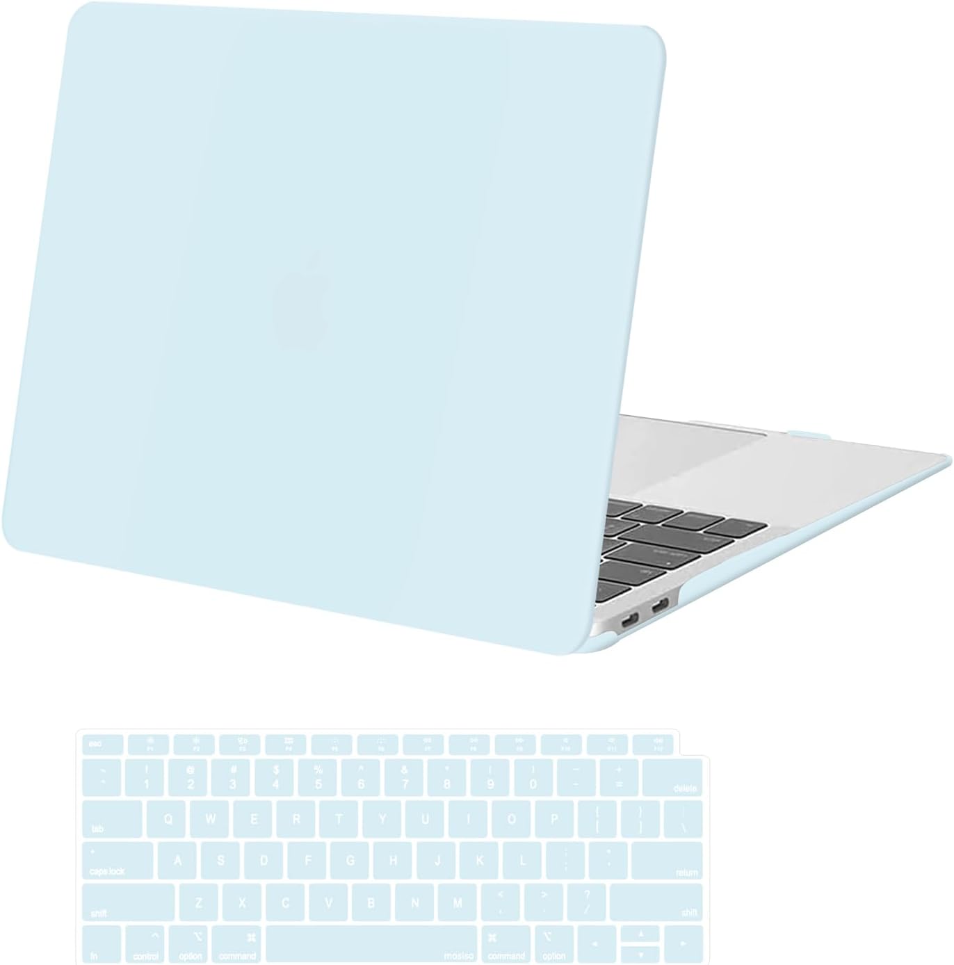MOSISO Compatible with MacBook Air 13 inch Case M1 2021 2020 2019 2018 Release A2337 A2179 A1932 Touch ID, Plastic Hard Shell Cover&Keyboard Cover for MacBook Air 13.3 inch Case M1, Transparent mysite