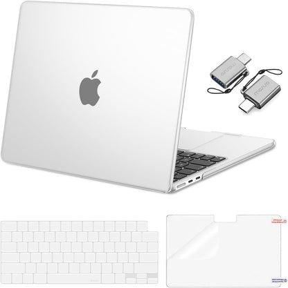 MOSISO Compatible with MacBook Air 13 inch Case M2-M5 2022-2026 A3449 A3240 A3113 A2681, 3 in 1 Heavy Duty Crack Resistant Hard Case with TPU Bumper