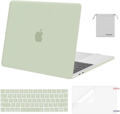 MOSISO Compatible with MacBook Pro 13 inch Case M2 2026 2025 2024 2023 2022-2016 A2338 M1 A2251 A2289 A2159 A1989 A1708 A1706,Plastic Hard Shell&Keyboard Cover&Screen Film&Storage Bag, Black