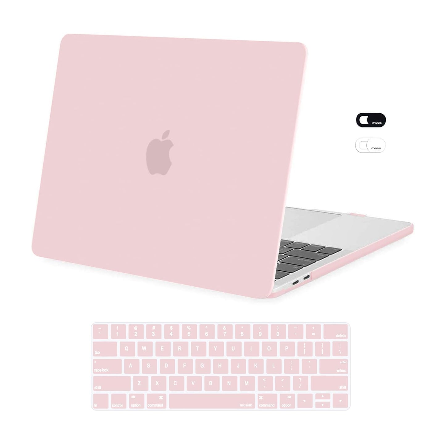 MOSISO Compatible with MacBook Pro 13 inch Case M2 2025, 2024, 2023-2016 A2338 M1 A2251 A2289 A2159 A1989 A1708 A1706, Plastic Hard Case&Keyboard Skin&Webcam Cover for MacBook Pro 13.3, Lavender Gray