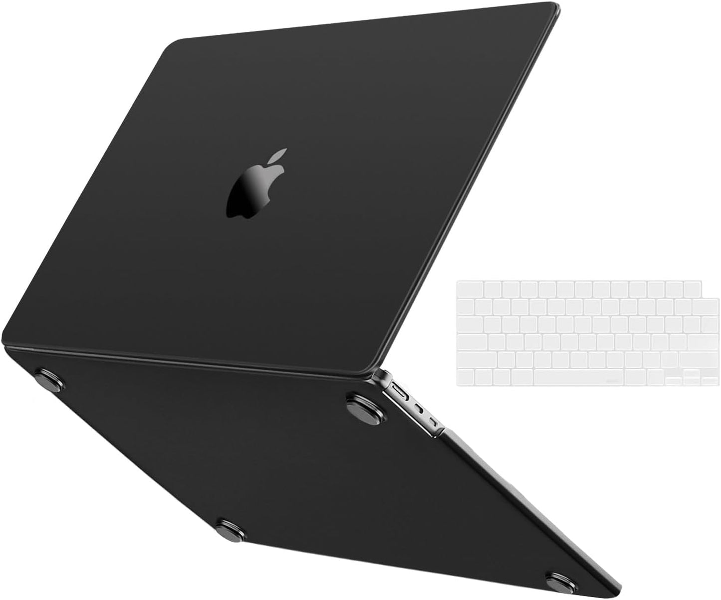 MOSISO Compatible with MacBook Air 15 inch Case M5 2026 M4 2025 M3 2024 M2 2023 A3448 A3241 A3114 A2941, 2 in 1 Kit Seamlessly Closes Anti-Crack&Anti-Fingerprints Shell&Keyboard Cover, Sky Blue Clear