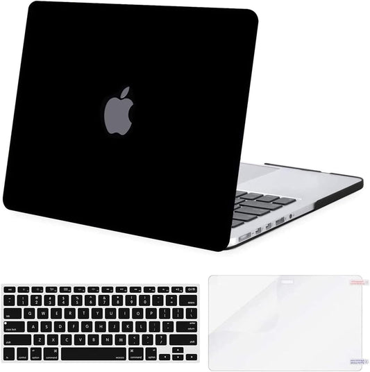 MOSISO Case Only Compatible with MacBook Pro Retina 13 inch (Models: A1502 & A1425) (Older Version Release 2015 - end 2012), Plastic Hard Shell Case & Keyboard Cover & Screen Protector, Midnight Green