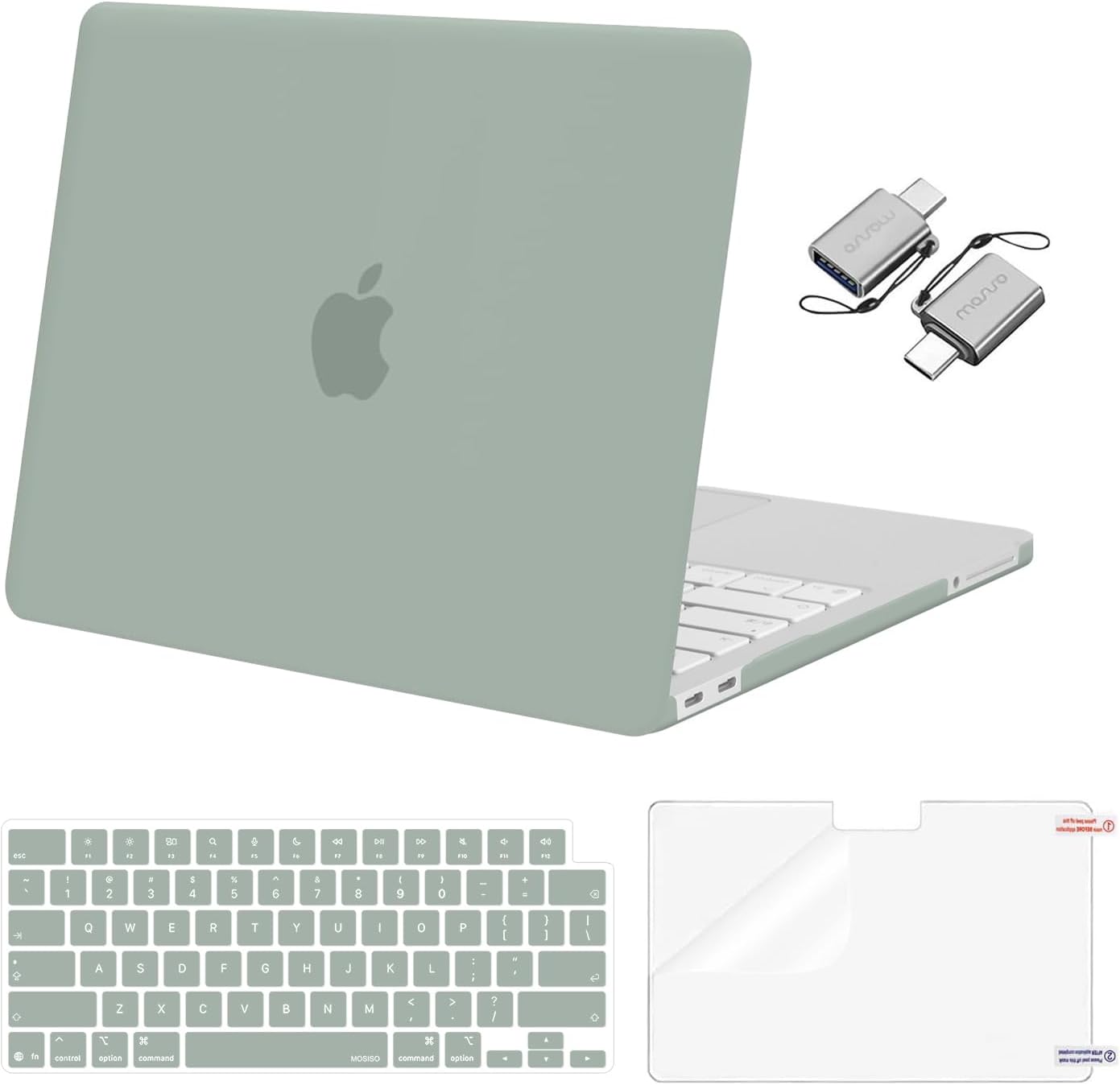 MOSISO Crack-Resistant Cover Compatible with MacBook Neo Case 13 inch 2026 Release Model A3404 with A18 Pro Chip, Protective Hard Shell&Keyboard Cover&Screen Film&Type C, Crystal Clear mysite