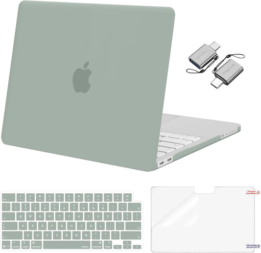 MOSISO Crack-Resistant Cover Compatible with MacBook Neo Case 13 inch 2026 Release Model A3404 with A18 Pro Chip, Protective Hard Shell&Keyboard Cover&Screen Film&Type C, Crystal Clear mysite