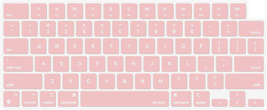 MOSISO Keyboard Cover Skin Compatible with MacBook Air 15 inch M3 A3114 M2 A2941/Air 13.6 A3113 A2681/Pro 14/16 M4 M3 M2 M1