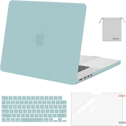 MOSISO 4in1 MultiColor Hard Shell Case Compatible with MacBook Pro 16 Inch M5-M1 Protective Laptop Cover With Keyboard Cover Screen Film Storage Pouch