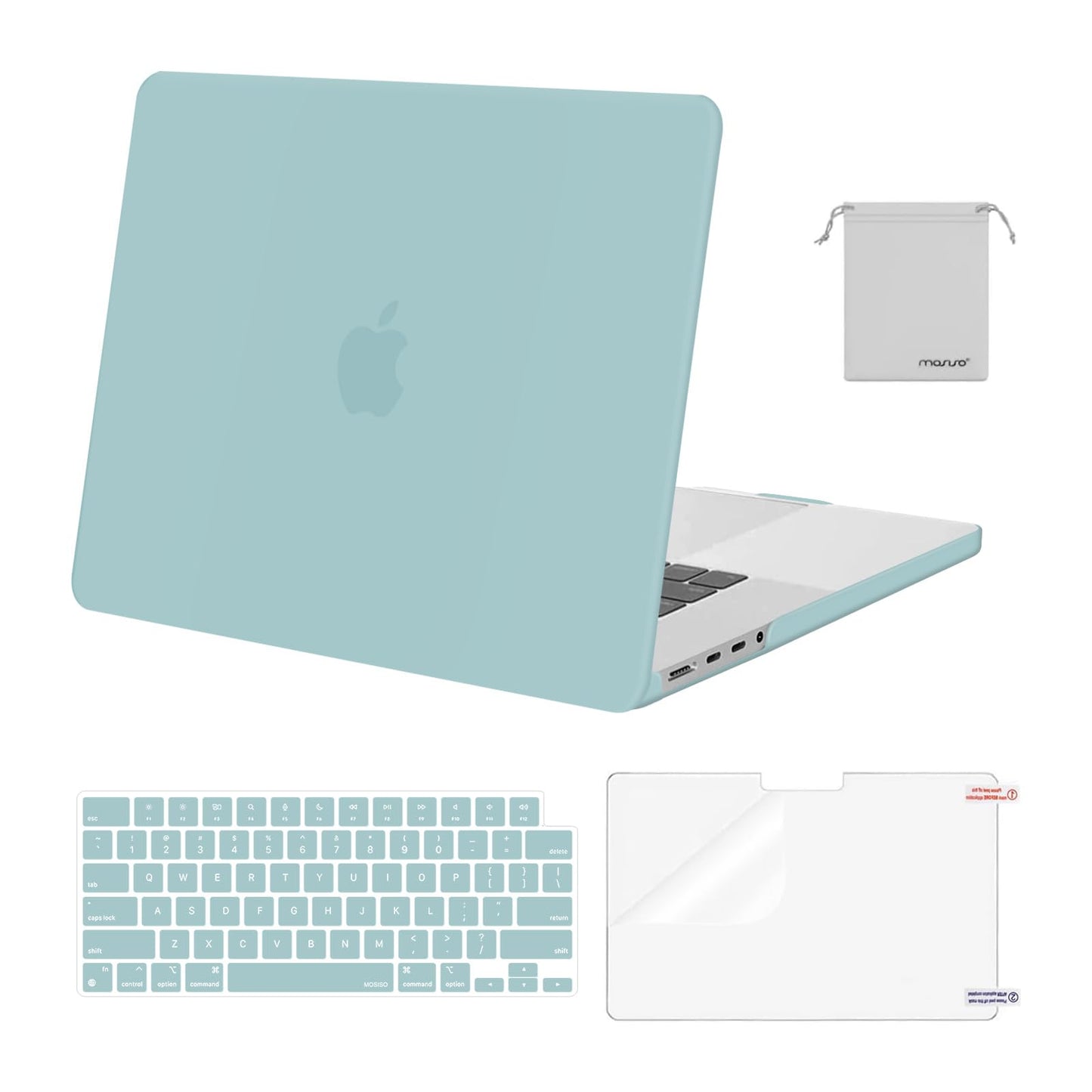 MOSISO Compatible with MacBook Pro 16 inch Case 2025 2024 2023 2022 2021 M4 M3 M2 M1 A3403 A3186 A2991 A2780 A2485 Pro Max, Plastic Hard Shell&Keyboard Cover&Screen Film&Storage Bag, Navy Blue