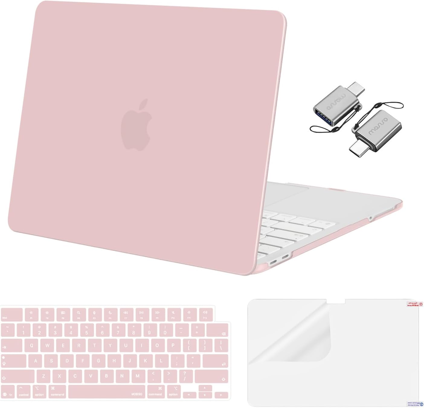 MOSISO Crack-Resistant Cover Compatible with MacBook Neo Case 13 inch 2026 Release Model A3404 with A18 Pro Chip, Protective Hard Shell&Keyboard Cover&Screen Film&Type C