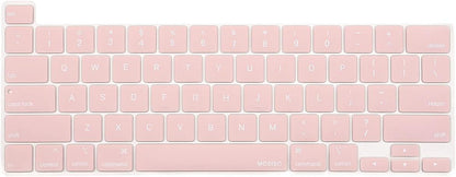 MOSISO Keyboard Cover Compatible with MacBook Pro 13 inch M2 2023, 2022, 2021 2020 M1 A2338 A2289 A2251&Compatible with MacBook Pro 16 2020 2019 A2141 Touch ID,Protective Silicone Skin, Airy Blue