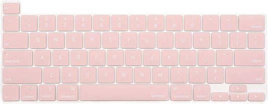 MOSISO Keyboard Cover Compatible with MacBook Pro 13 inch M2 2023, 2022, 2021 2020 M1 A2338 A2289 A2251&Compatible with MacBook Pro 16 2020 2019 A2141 Touch ID,Protective Silicone Skin, Airy Blue