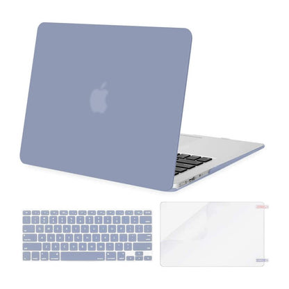 MOSISO Compatible with MacBook Air 13 inch Case (Models: A1369 & A1466, Older Version 2010-2017 Release), Protective Plastic Hard Shell Case & Keyboard Cover & Screen Protector, Rose Quartz