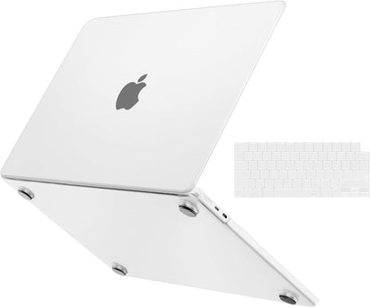 MOSISO 2 in 1 Seamless Anti-Crack Anti-Fingerprint Hard Case Compatible with MacBook Air 15 Inch M5-M2 Color Matching Shell With Keyboard Cover