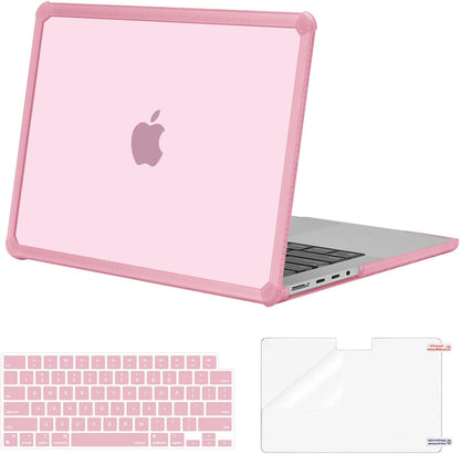 MOSISO Compatible with MacBook Pro 14 inch Case M5-M1 2026-2021 A3427 A3426 A3434 A3112 A3185 A3401 A2918 A2992 A2779 A2442,3 in 1 Kit Anti-Crack Hard Shell with TPU Bumper