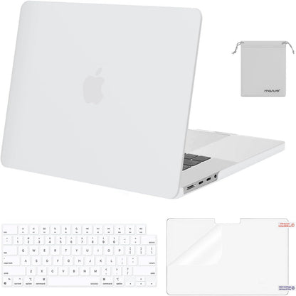 MOSISO 4in1 MultiColor Hard Shell Case Compatible with MacBook Pro 16 Inch M5-M1 Protective Laptop Cover With Keyboard Cover Screen Film Storage Pouch