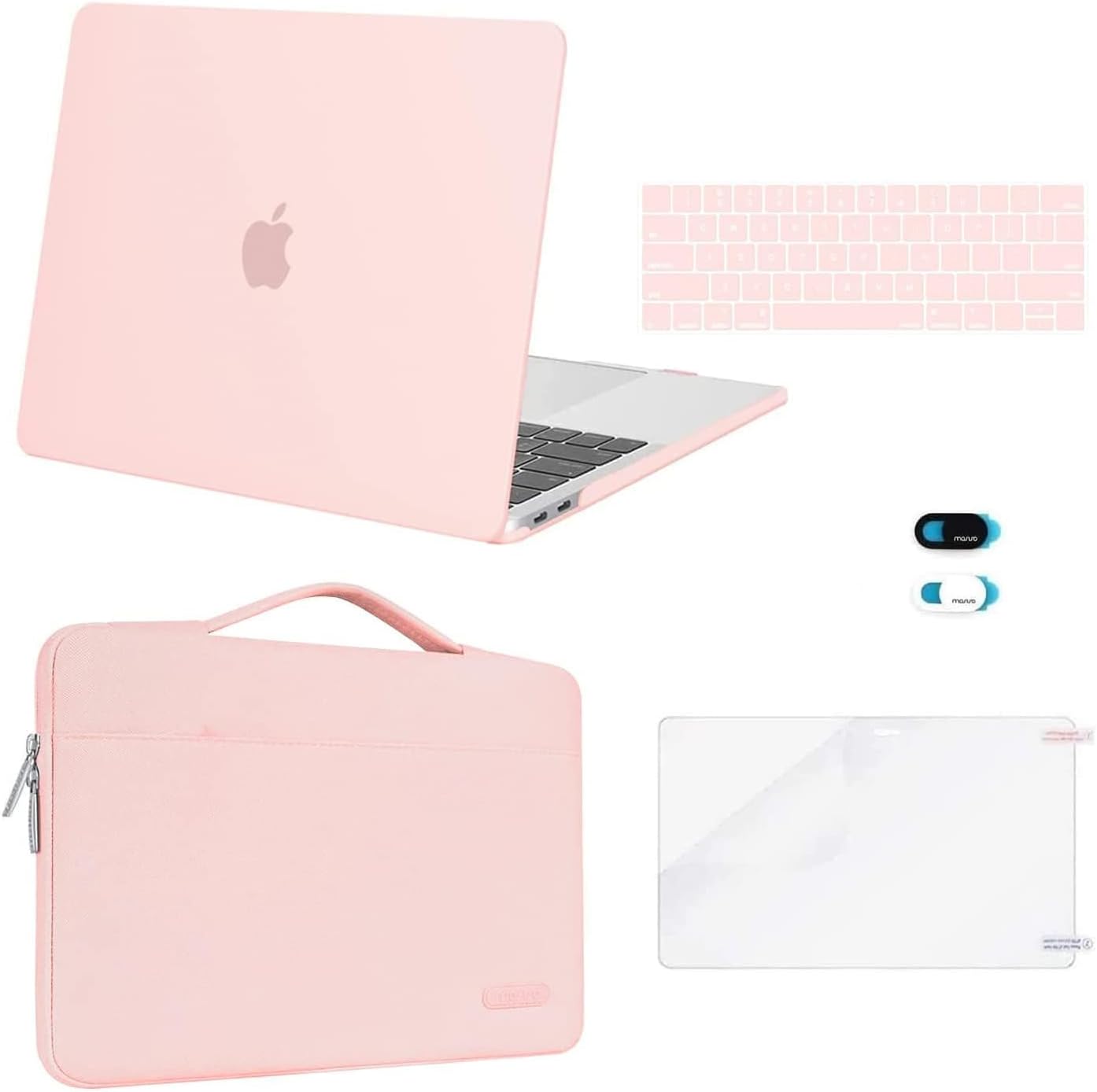 MOSISO Compatible with MacBook Pro 13 inch Case M2 2026, 2025, 2024-2016 A2338 M1 A2251 A2289 A2159 A1989 A1708 A1706, Plastic Hard Case&Bag&Keyboard Skin&Webcam Cover&Screen Protector, Avocado Green