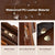 MOSISO Laptop Tote Bag for Women, 15.6 inch PU Leather Large Capacity Handbag & Clutch Purse & Front Pocket, Crocodile Grain Waterproof Computer Bag Work Briefcase for Business Office, Brown