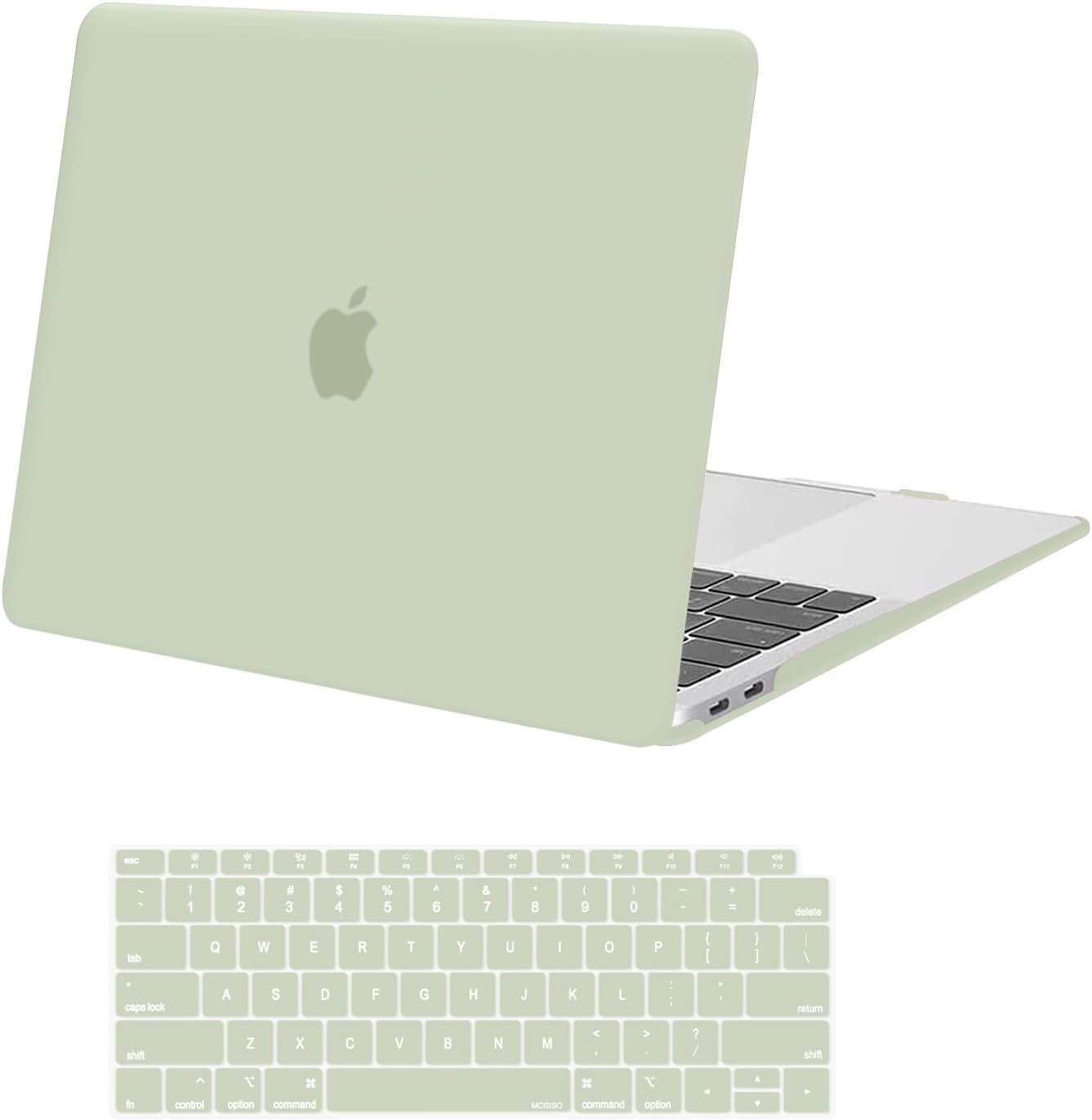 MOSISO Compatible with MacBook Air 13 inch Case M1 2021 2020 2019 2018 Release A2337 A2179 A1932 Touch ID, Plastic Hard Shell Cover&Keyboard Cover for MacBook Air 13.3 inch Case M1, Transparent mysite