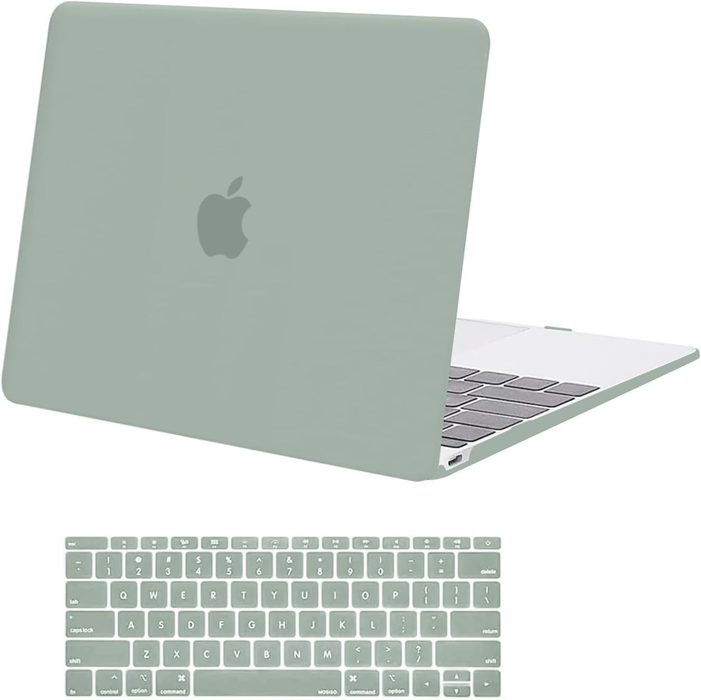 MOSISO Compatible with MacBook 12 inch Case A1534,2017-2015, Crystal Clear | Protective Scratch-Resistant Plastic Hard Shell Case & Keyboard Cover Skin