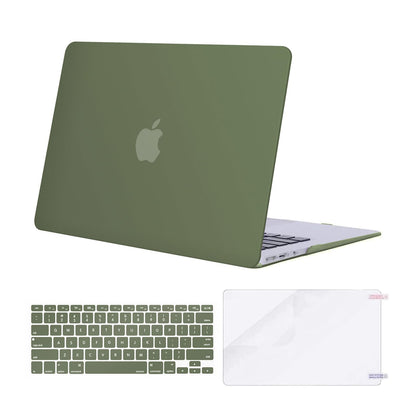 MOSISO Compatible with MacBook Air 13 inch Case (Models: A1369 & A1466, Older Version 2010-2017 Release), Protective Plastic Hard Shell Case & Keyboard Cover & Screen Protector, Rose Quartz