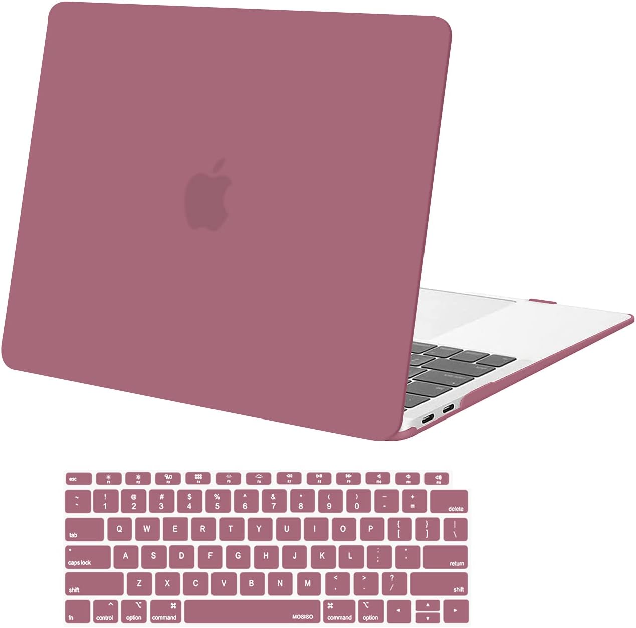 MOSISO Compatible with MacBook Air 13 inch Case M1 2021 2020 2019 2018 Release A2337 A2179 A1932 Touch ID, Plastic Hard Shell Cover&Keyboard Cover for MacBook Air 13.3 inch Case M1, Transparent mysite