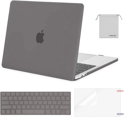 MOSISO Compatible with MacBook Pro 13 inch Case M2 2026 2025 2024 2023 2022-2016 A2338 M1 A2251 A2289 A2159 A1989 A1708 A1706,Plastic Hard Shell&Keyboard Cover&Screen Film&Storage Bag, Black