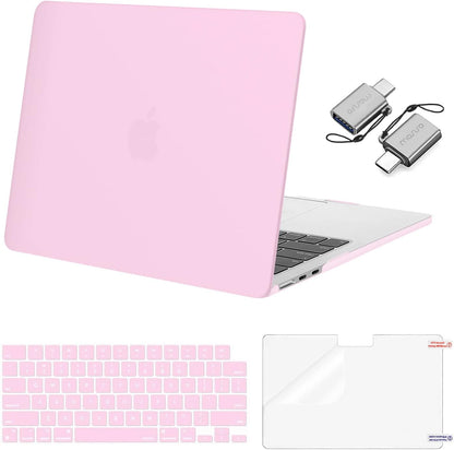 MOSISO Compatible with MacBook Air 13 inch Case M2-M5 2022-2026 A3449 A3240 A3113 A2681, 3 in 1 Heavy Duty Crack Resistant Hard Case with TPU Bumper