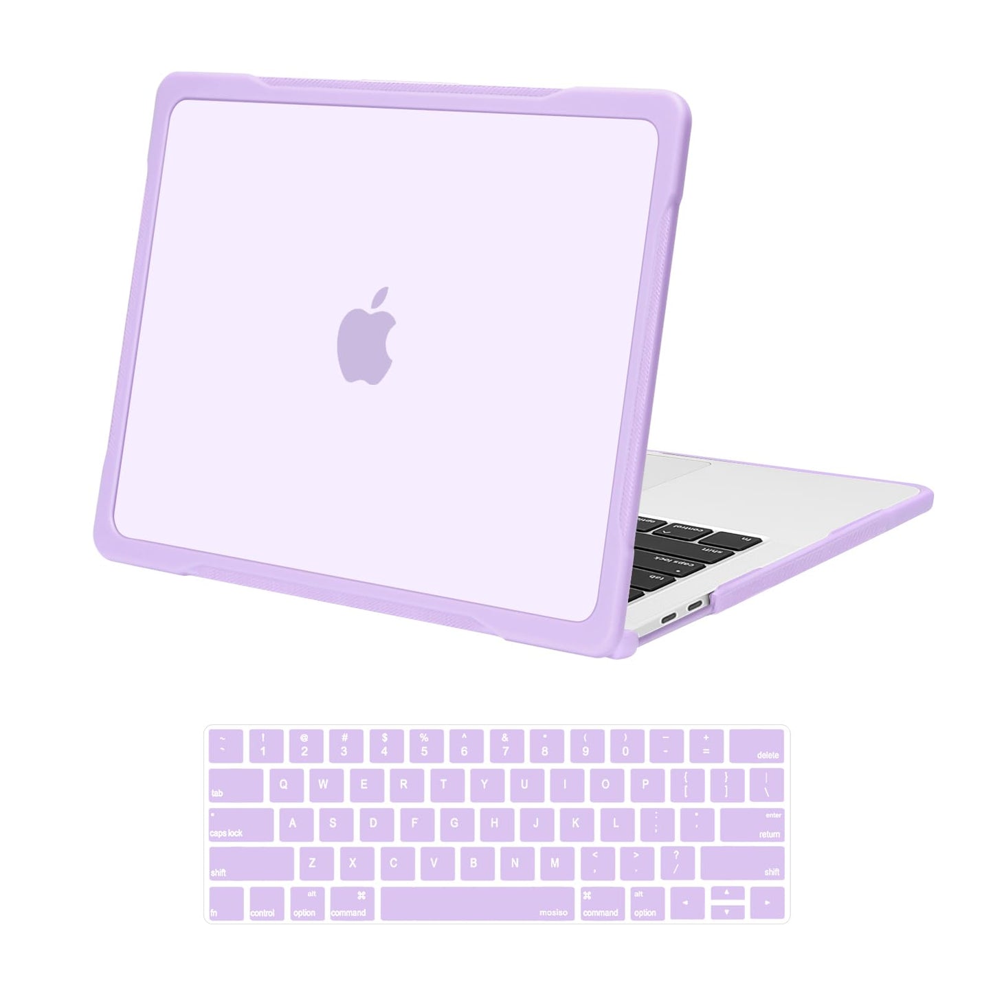 MOSISO Compatible with MacBook Pro 13 inch Case M2 2025-2016 A2338 M1 A2251 A2289 A2159 A1989 A1708 A1706, Soft TPU Bumper Anti-Cracking&Anti-Fingerprint Plastic Hard Case&Keyboard Cover, Pink